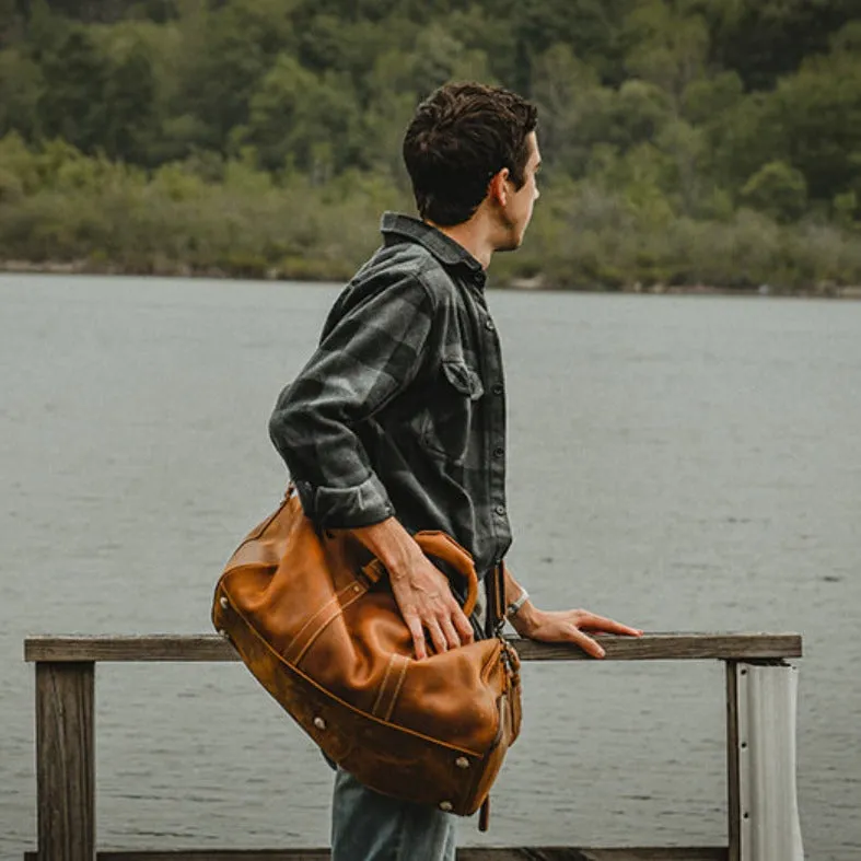 The Dagny Weekender | Large Leather Duffle Bag - Image 11