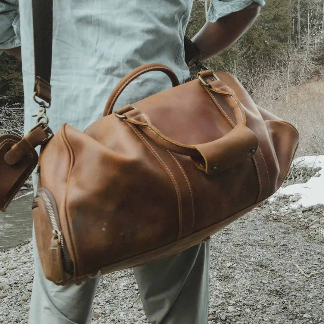 The Dagny Weekender | Large Leather Duffle Bag - Image 13