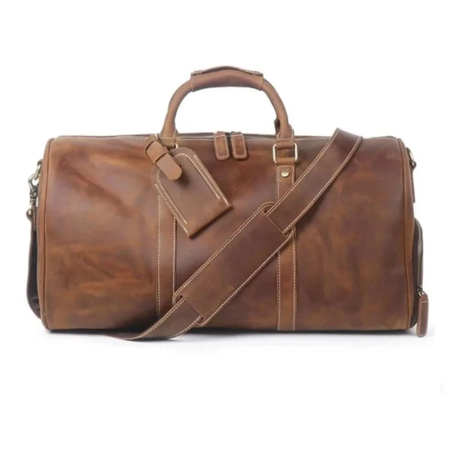 The Dagny Weekender | Large Leather Duffle Bag - Image 14