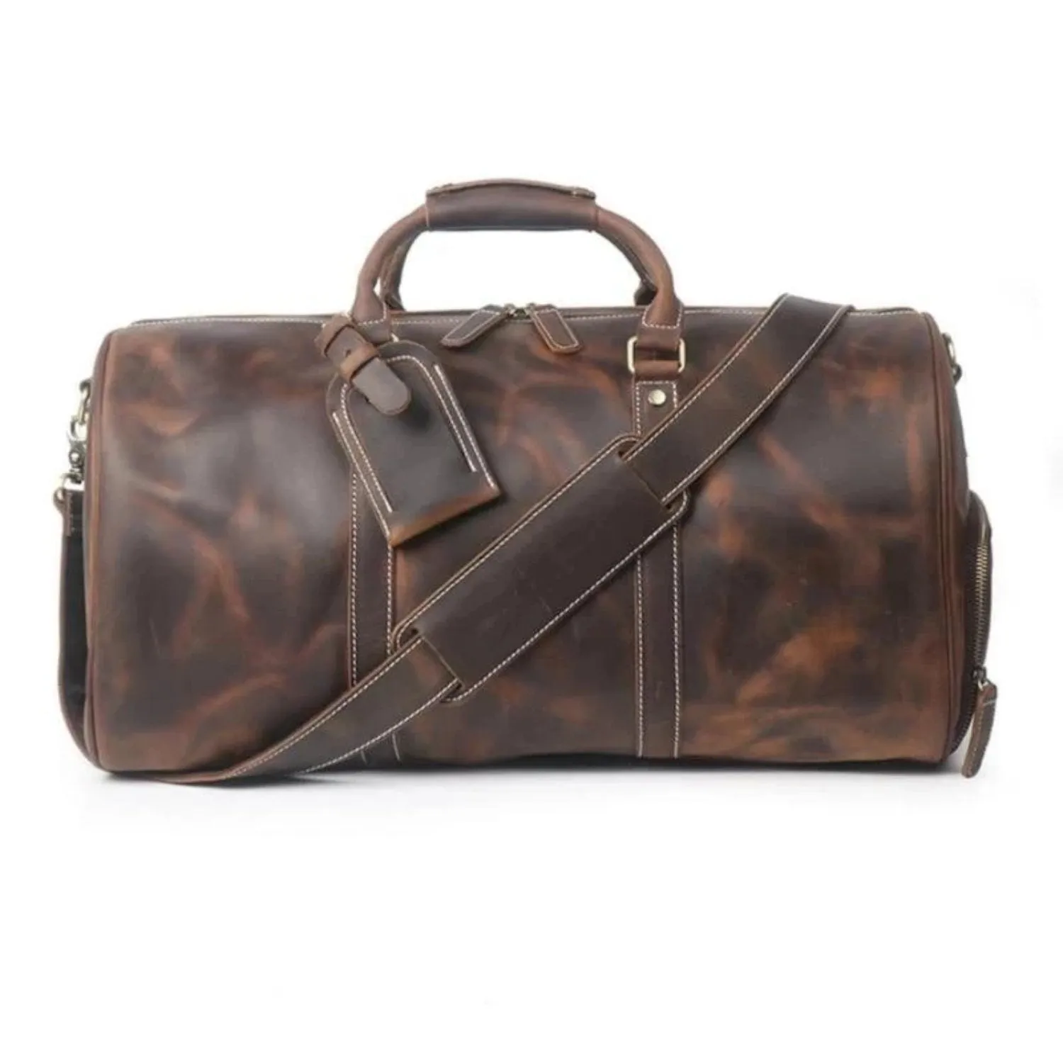 The Dagny Weekender | Large Leather Duffle Bag - Image 15