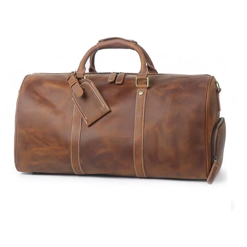 The Dagny Weekender | Large Leather Duffle Bag - Image 17
