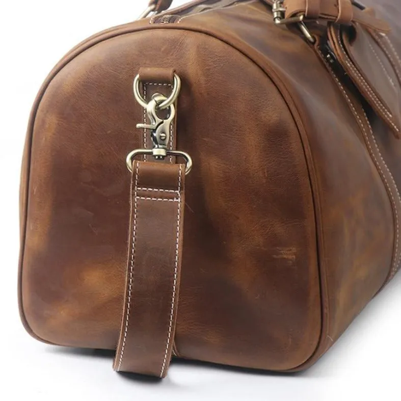 The Dagny Weekender | Large Leather Duffle Bag - Image 18
