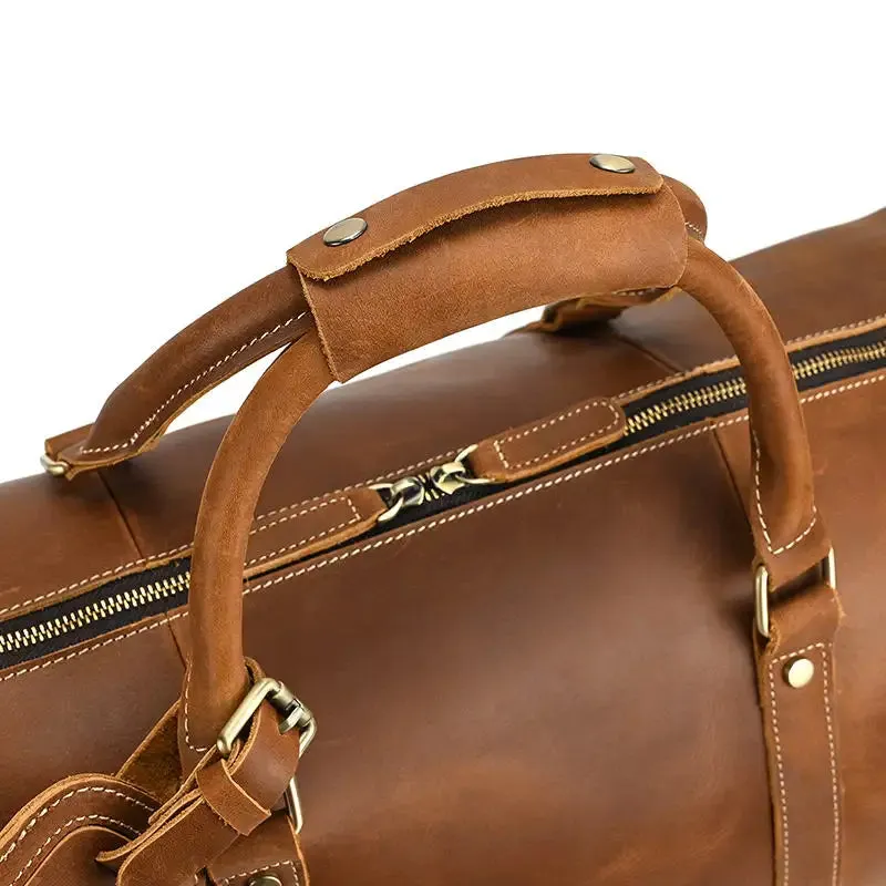 The Dagny Weekender | Large Leather Duffle Bag - Image 21