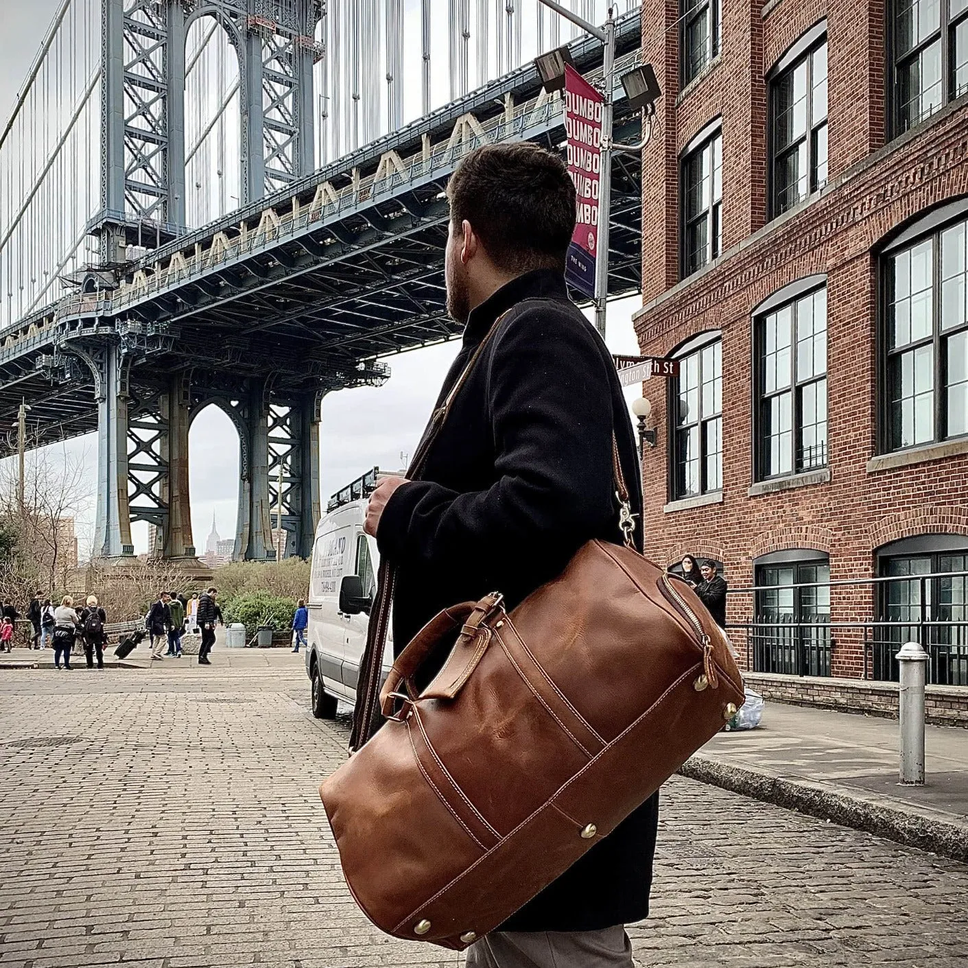 The Dagny Weekender | Large Leather Duffle Bag - Image 3