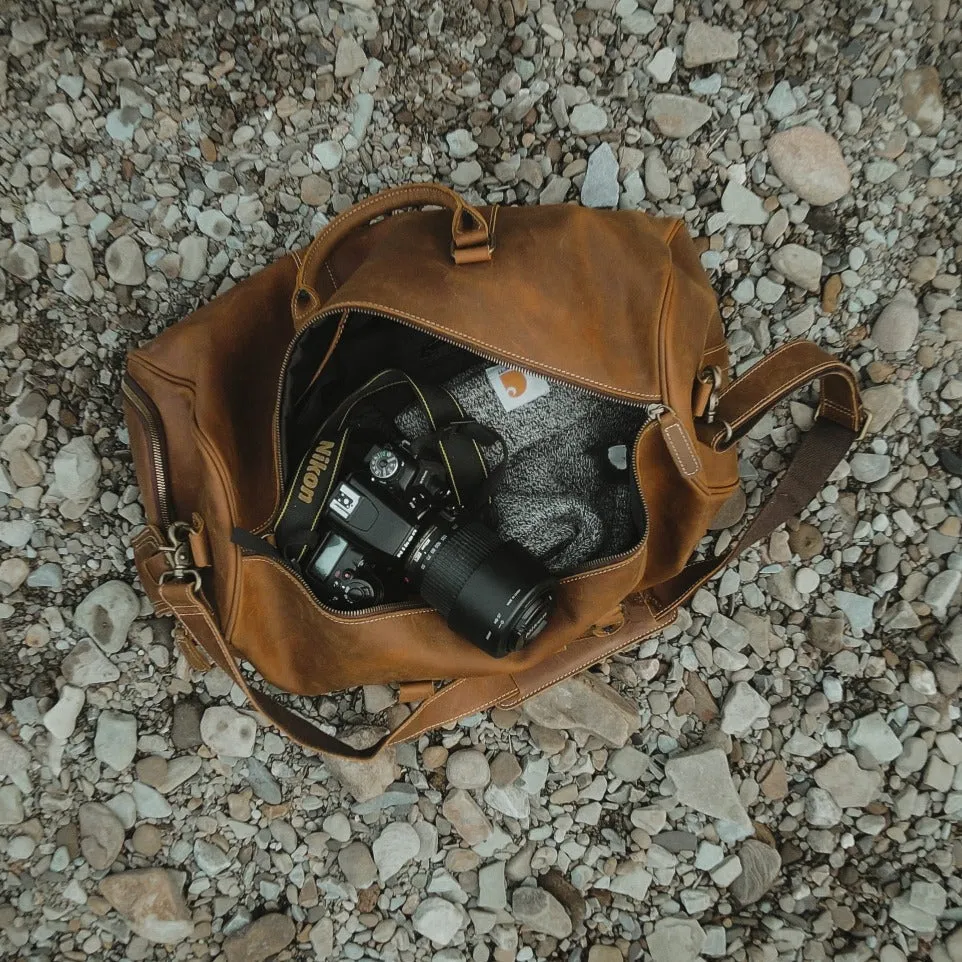 The Dagny Weekender | Large Leather Duffle Bag - Image 4