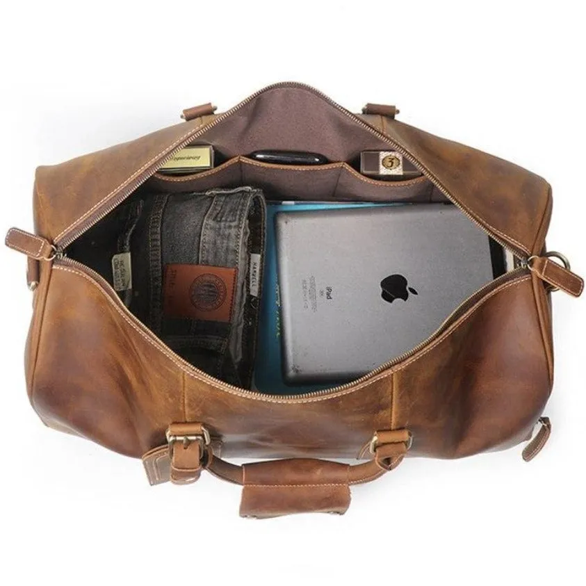 The Dagny Weekender | Large Leather Duffle Bag - Image 5