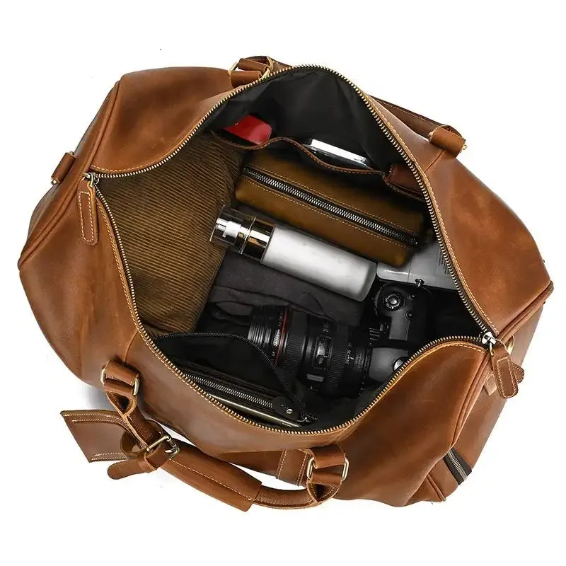 The Dagny Weekender | Large Leather Duffle Bag - Image 6