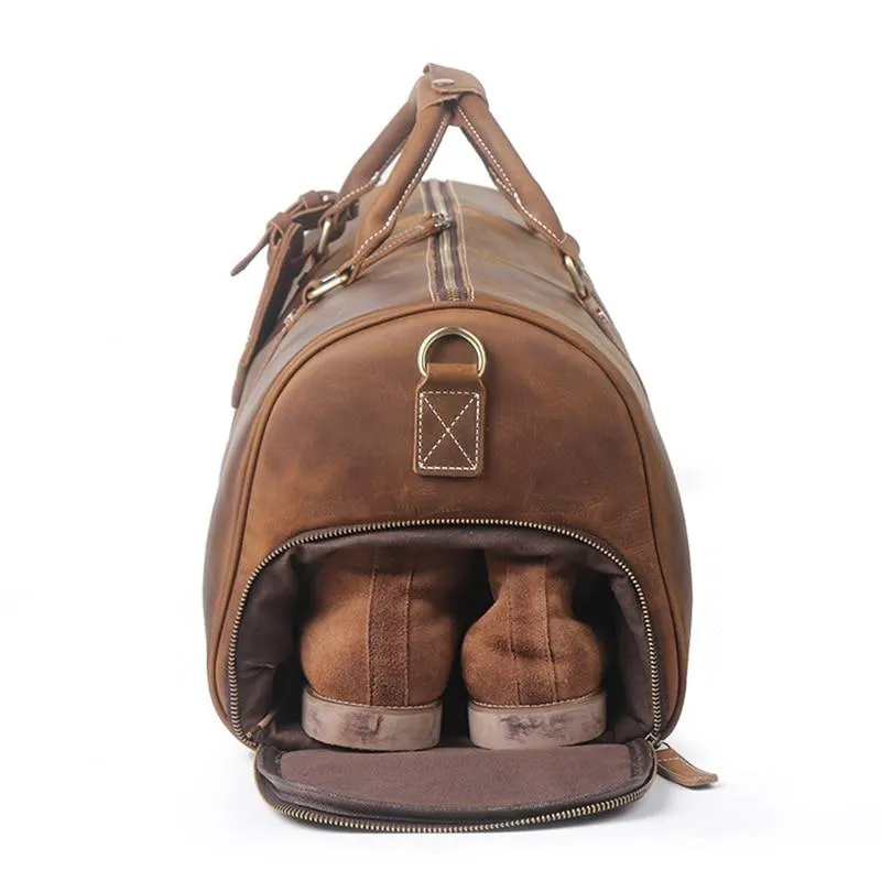 The Dagny Weekender | Large Leather Duffle Bag - Image 7