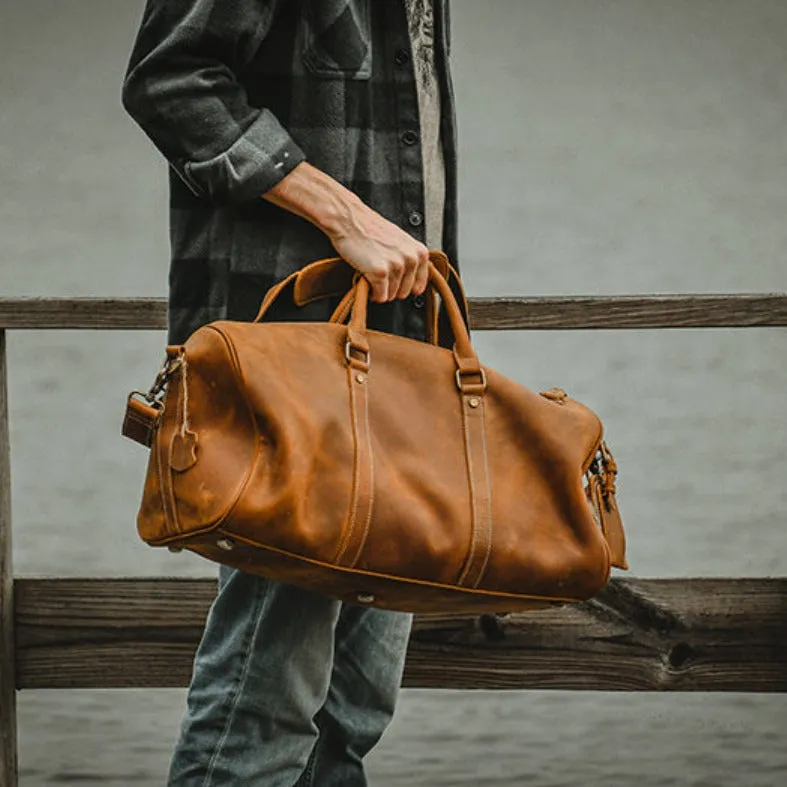 The Dagny Weekender | Large Leather Duffle Bag - Image 9