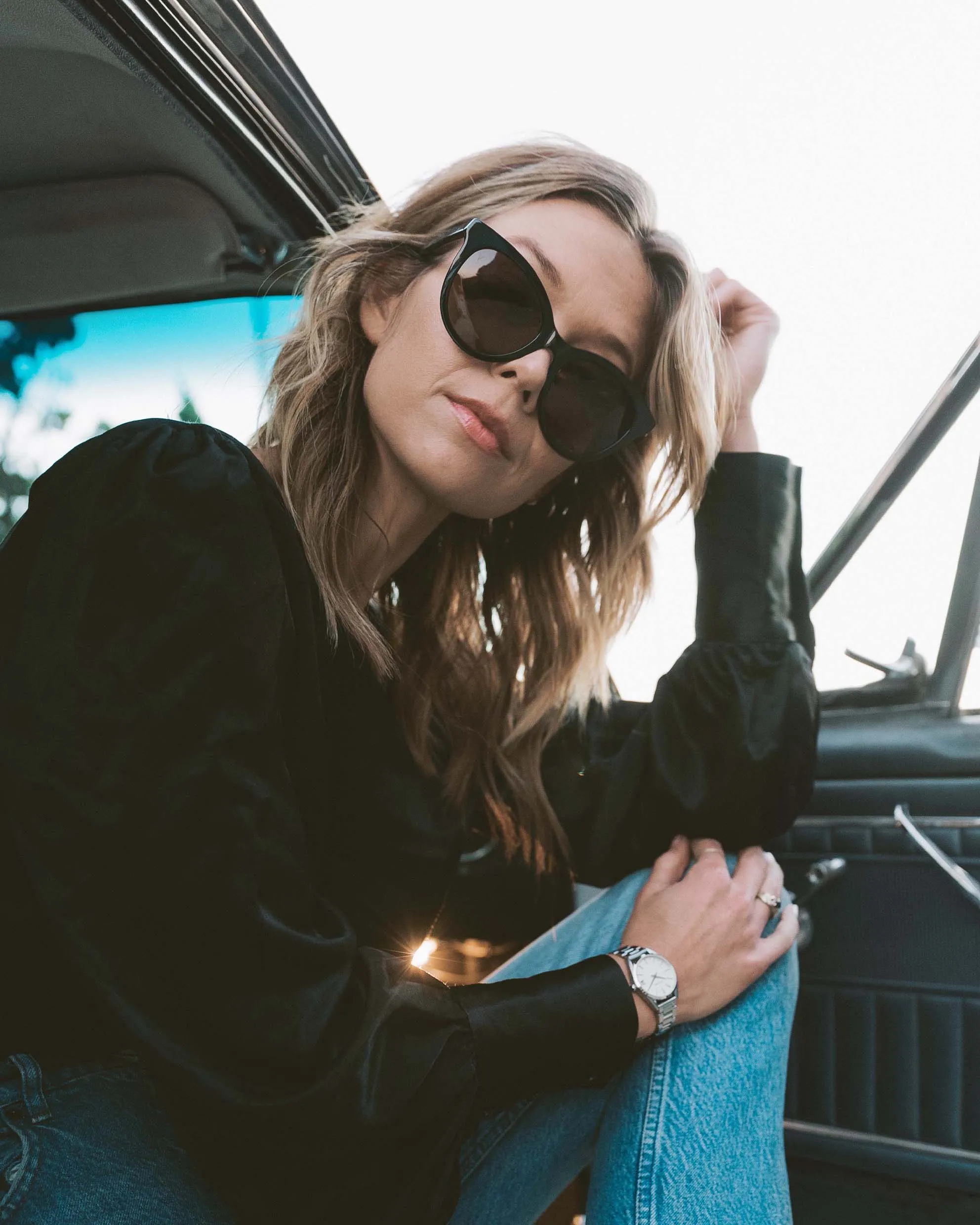 The Demi Sunglasses - Jet Black - Image 2