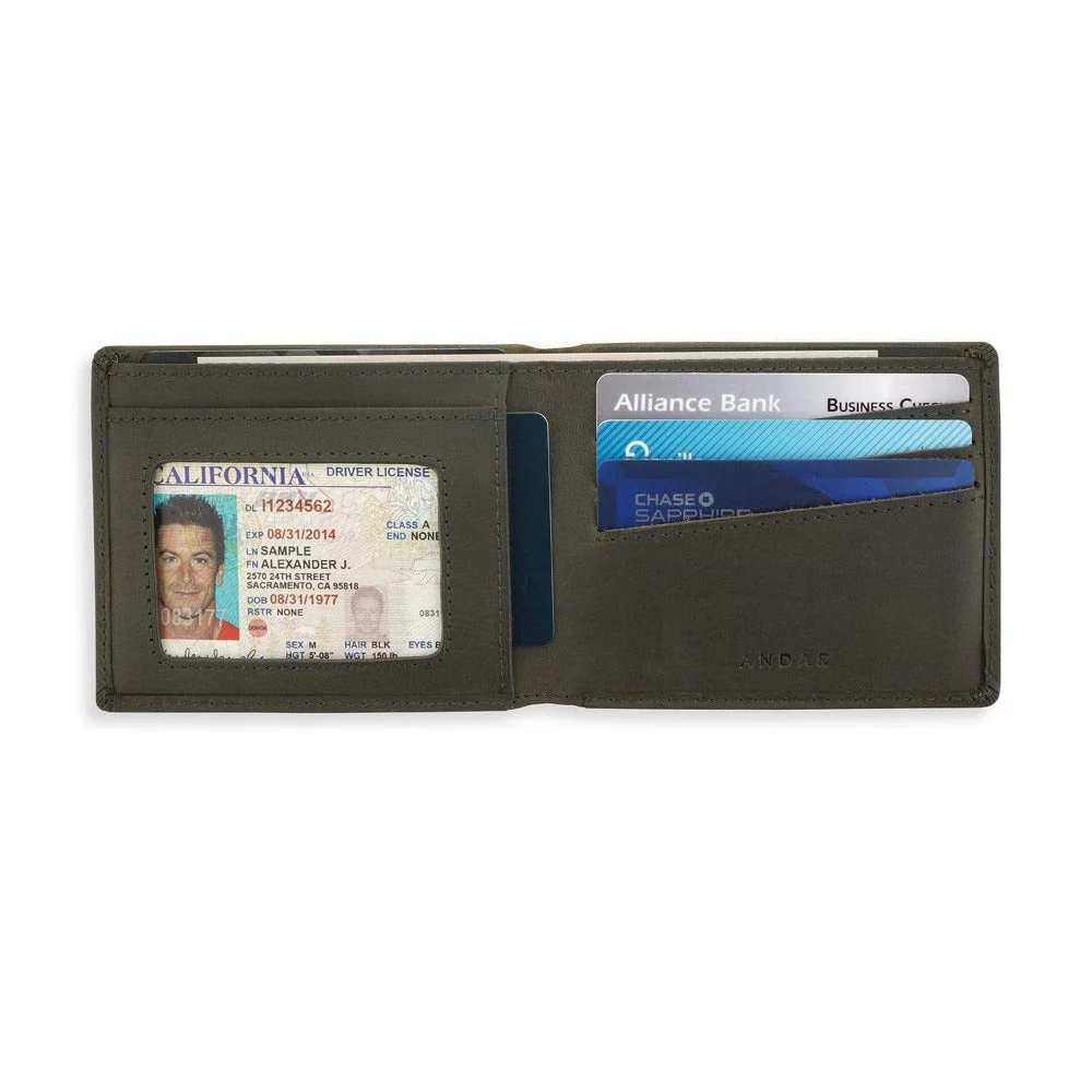 The Diplomat – Men's Slim RFID Bifold Wallet - Image 2