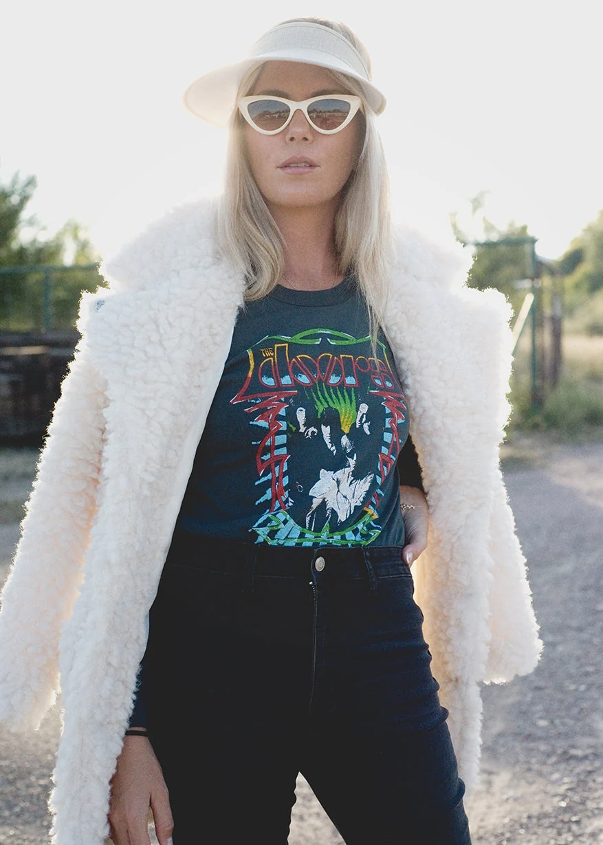 The Doors Cropped Long Sleeve Band Shirt by Daydreamer LA - Image 2