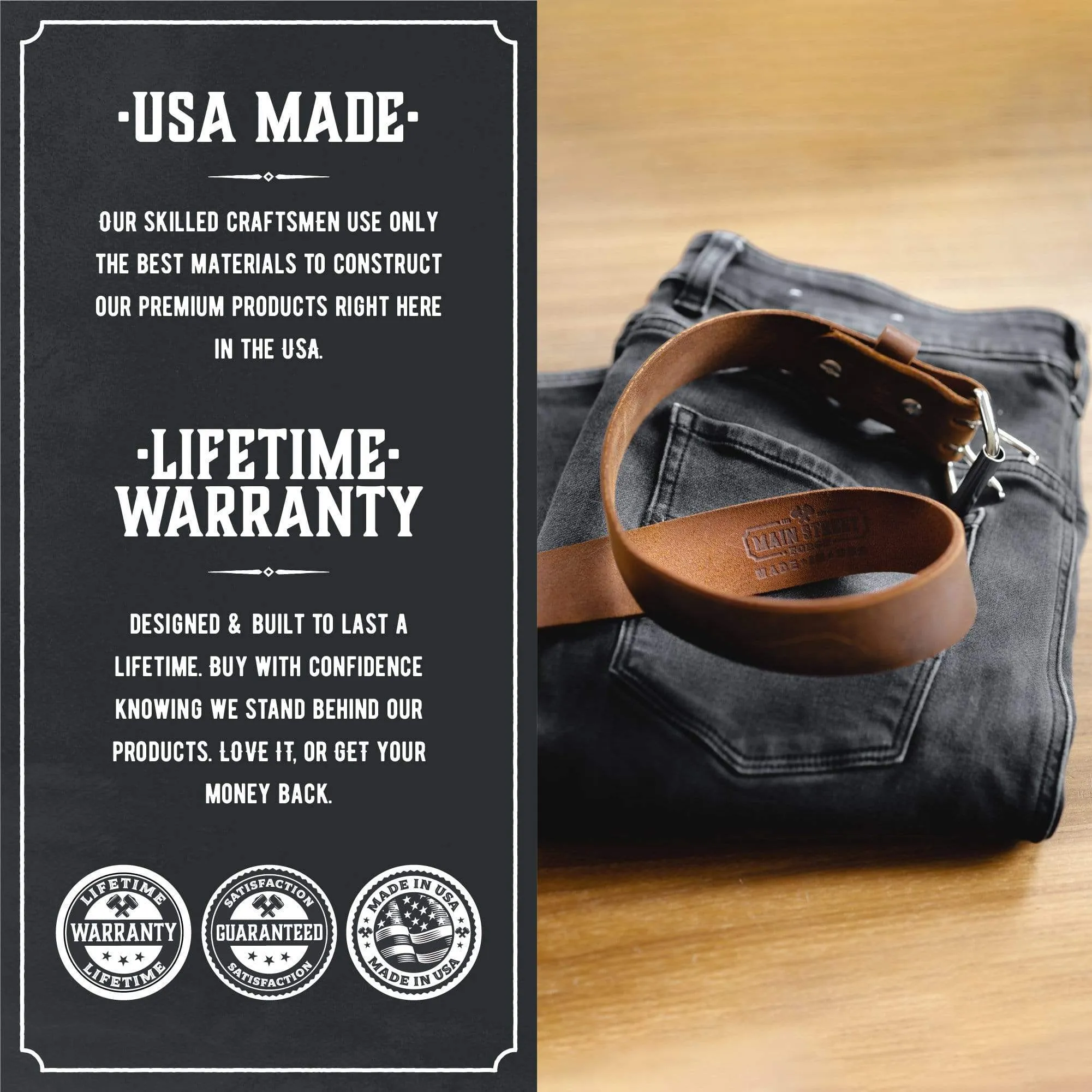 The Double Down Belt Rustic Leather Belt - Image 4