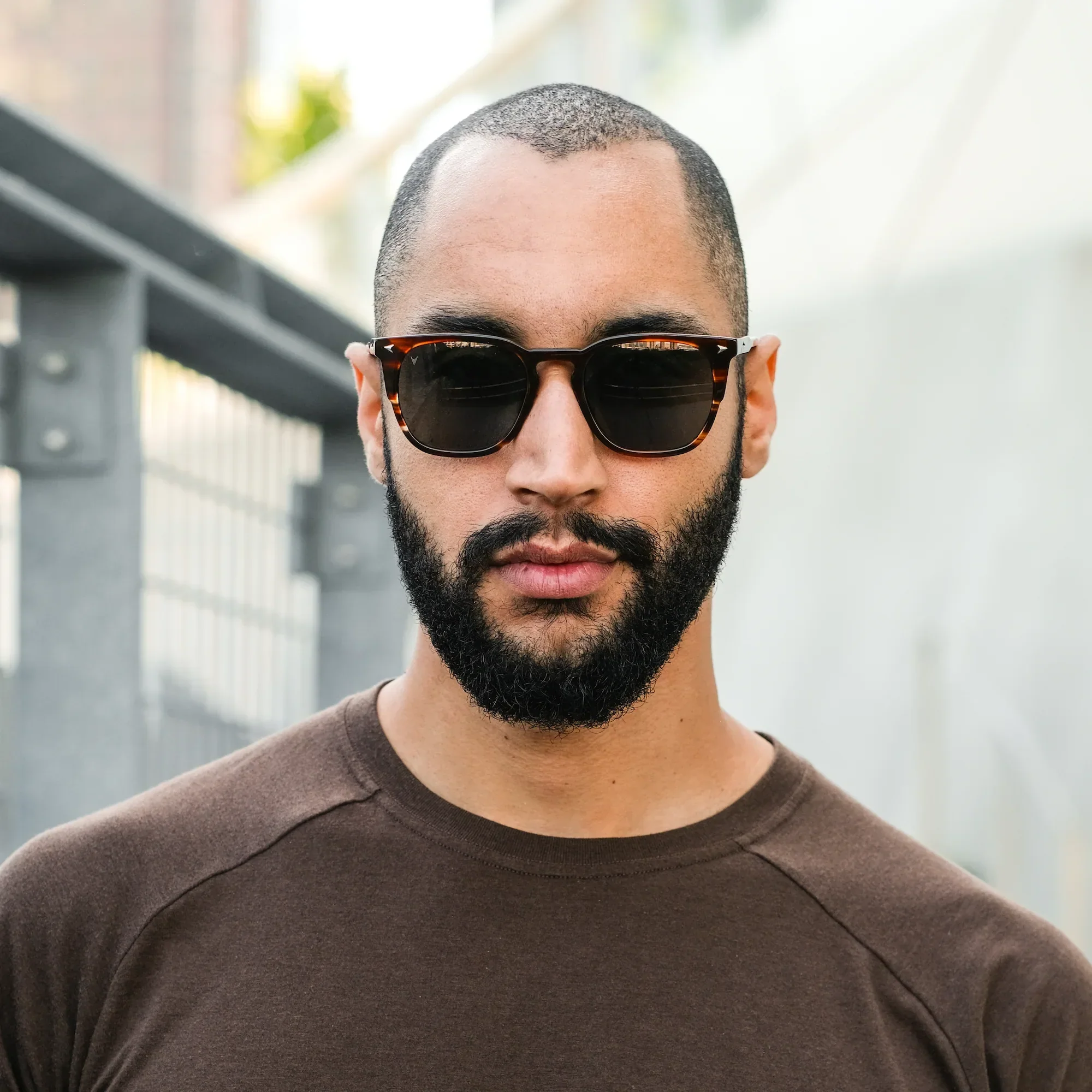 The Echo Sunglasses - Brown Horn - Image 2
