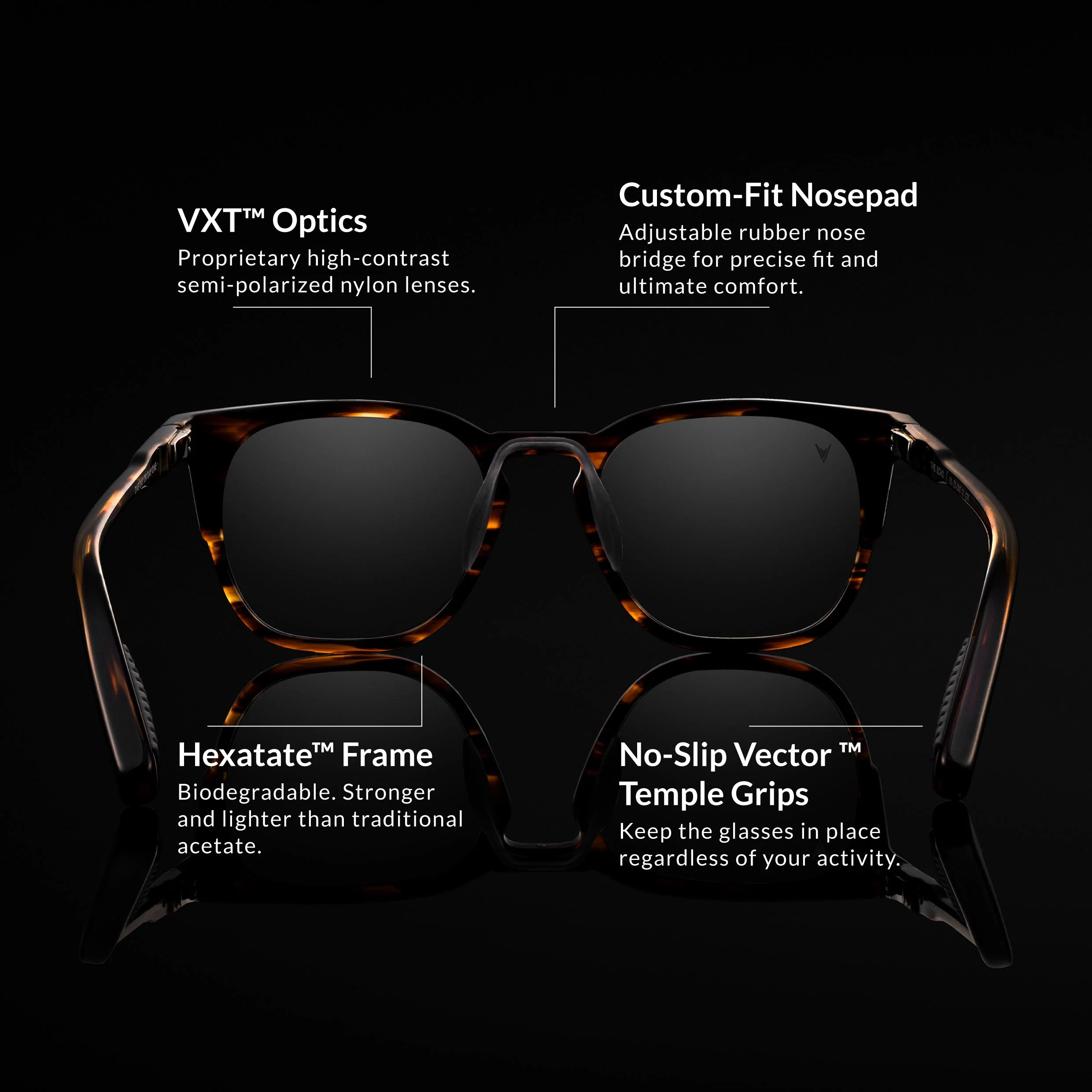 The Echo Sunglasses - Brown Horn - Image 4