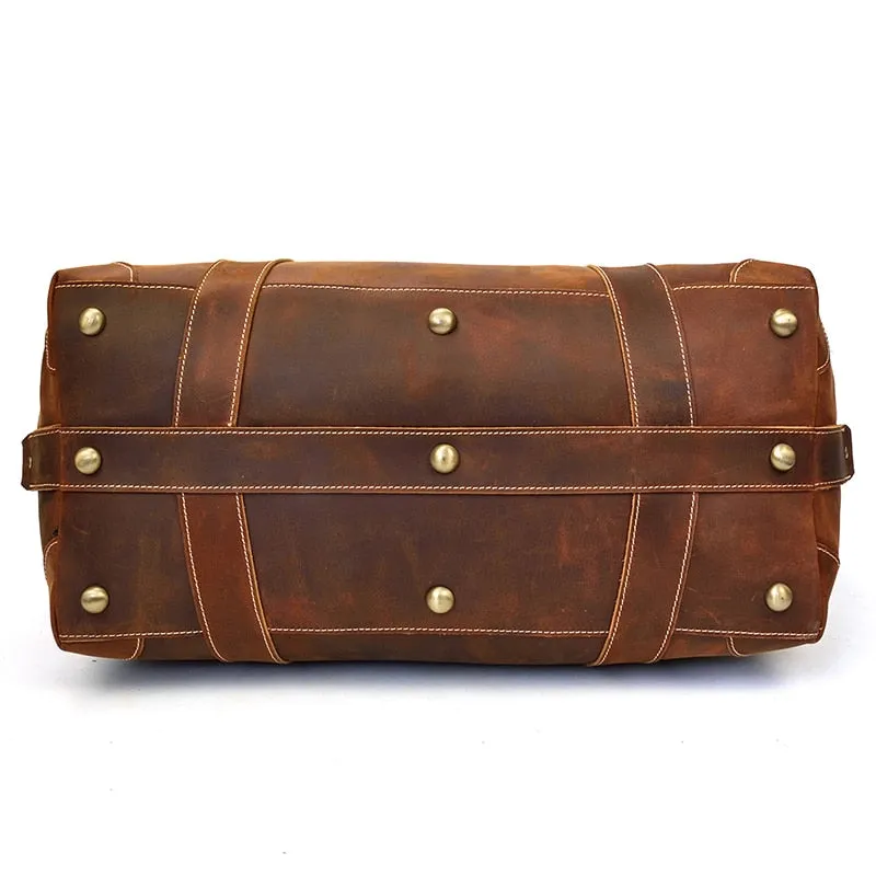 The Eira Duffle Bag | Vintage Leather Weekender - Image 11