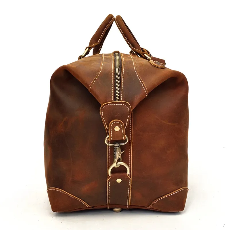 The Eira Duffle Bag | Vintage Leather Weekender - Image 14