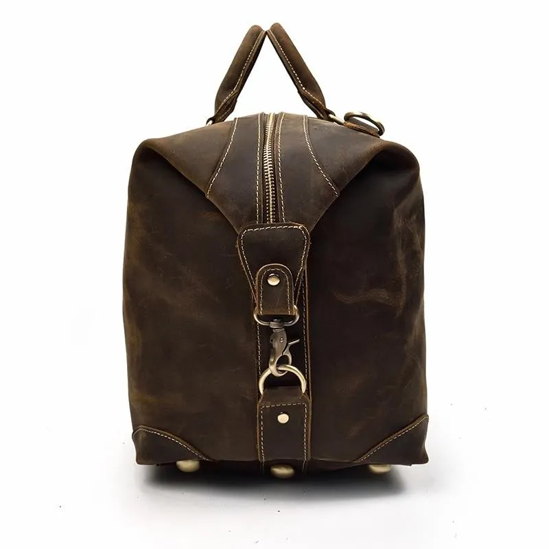 The Eira Duffle Bag | Vintage Leather Weekender - Image 4