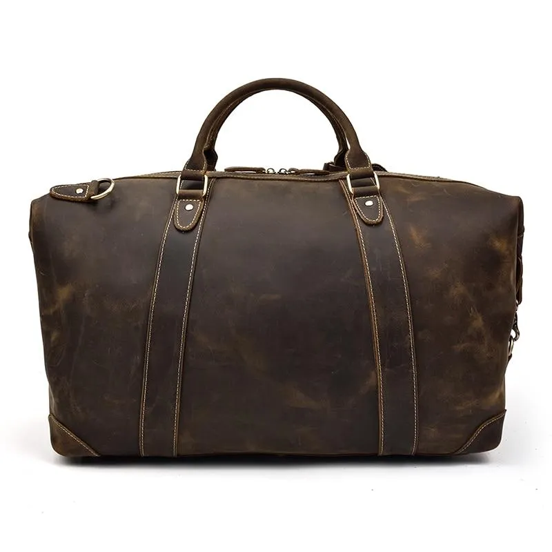The Eira Duffle Bag | Vintage Leather Weekender - Image 5