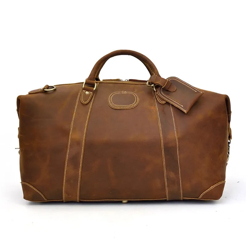 The Eira Duffle Bag | Vintage Leather Weekender - Image 9