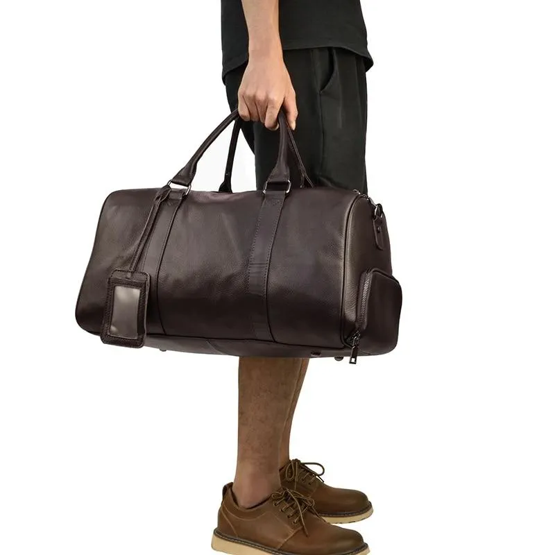 The Endre Weekender | Vintage Leather Duffle Bag - Image 14
