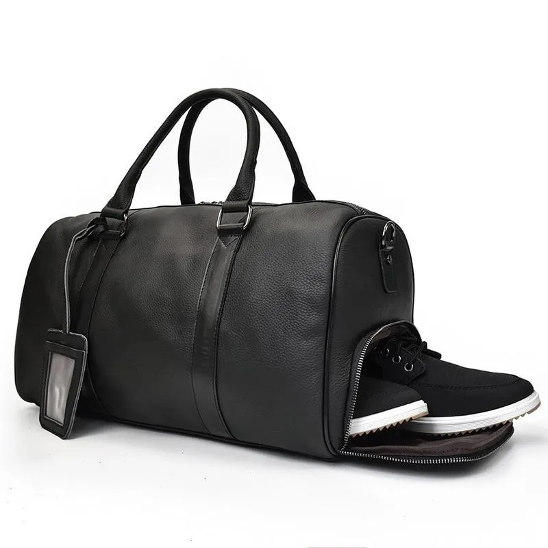 The Endre Weekender | Vintage Leather Duffle Bag - Image 4