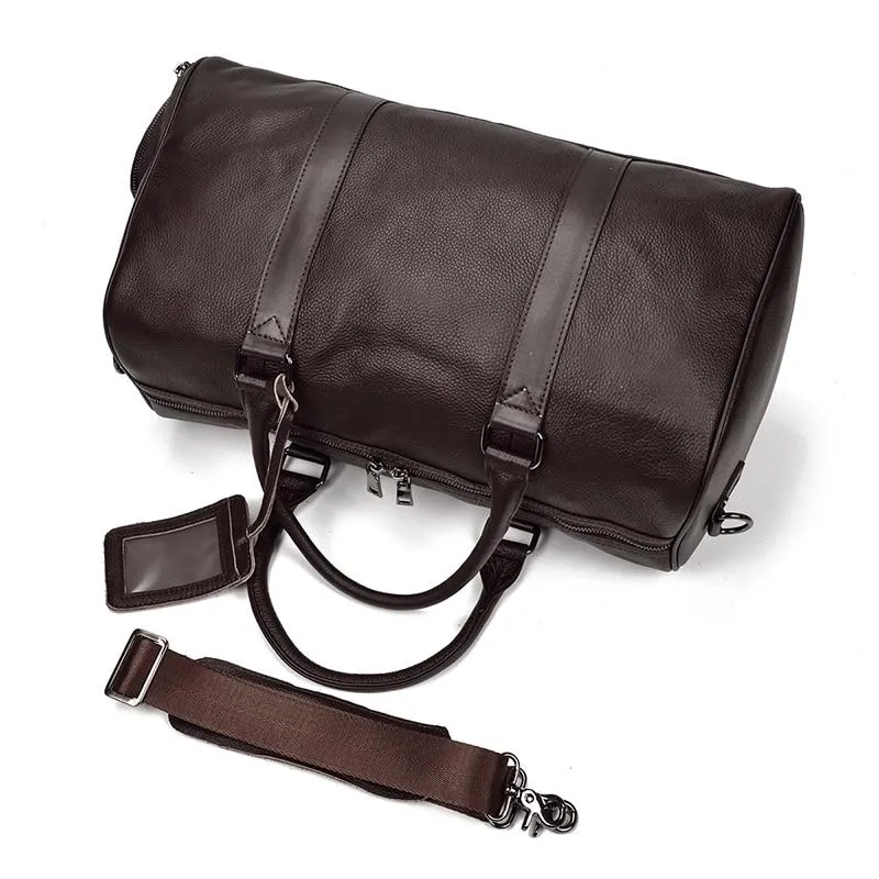 The Endre Weekender | Vintage Leather Duffle Bag - Image 9