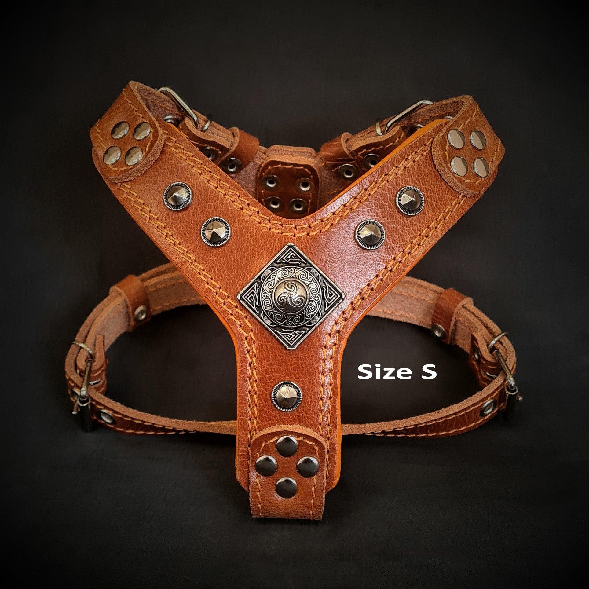 The "Eros" Dog Harness for Small to Medium Breeds. Brown - Image 2