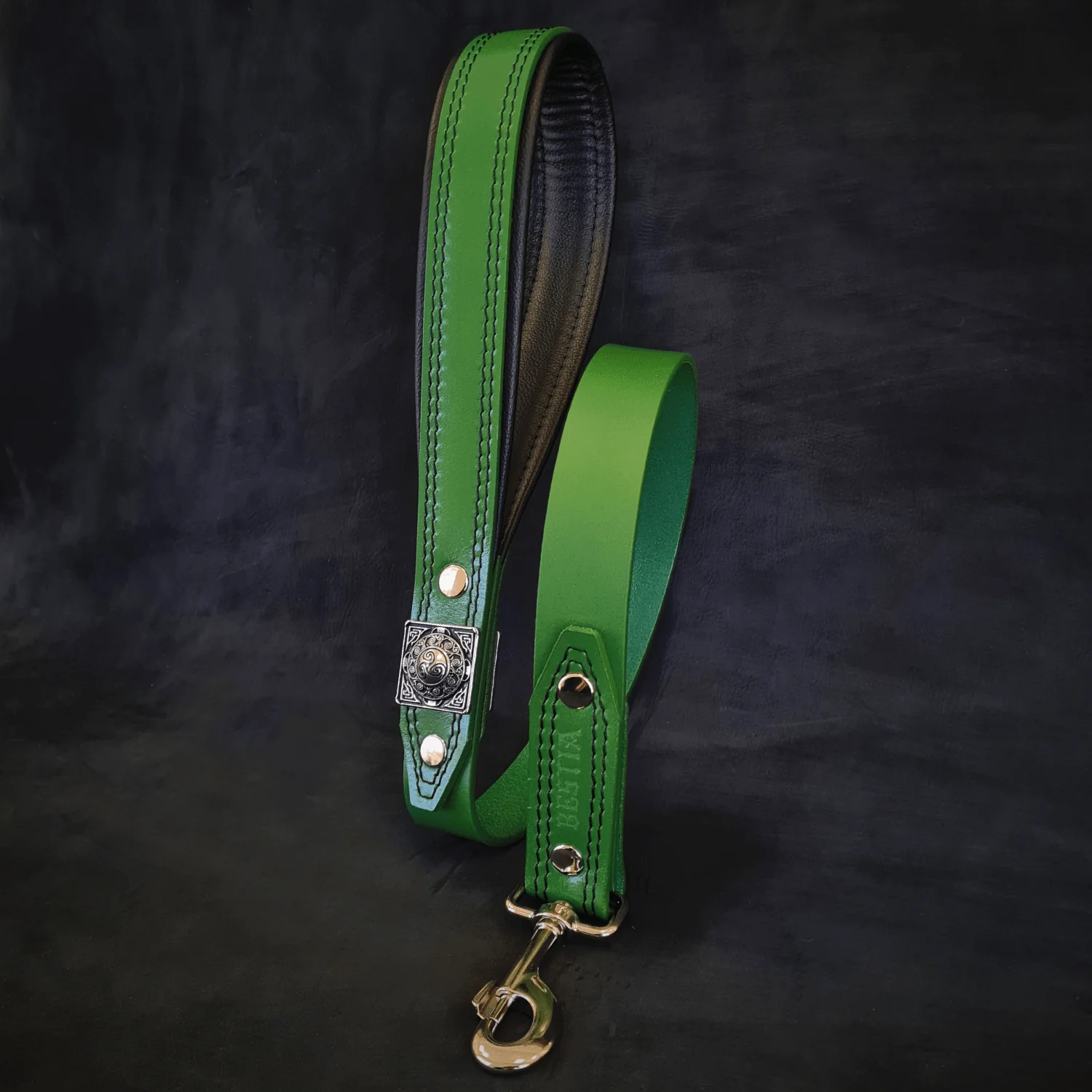The "Eros" Dog Harness. Green - Image 3
