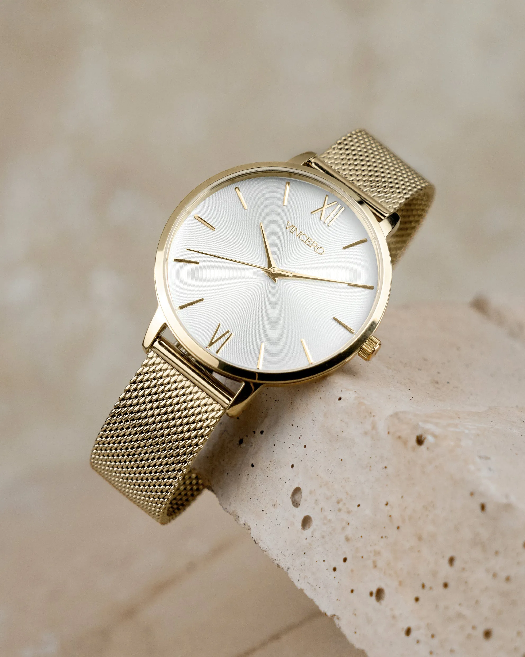 The Eros Mesh Men's Watches - Gold + Satin - Image 5