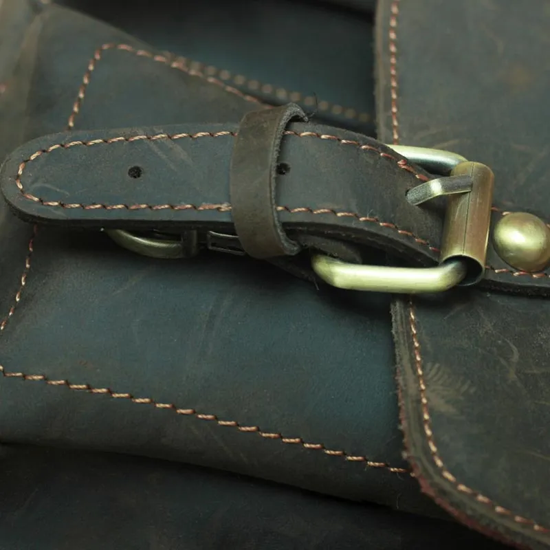 The Faust Leather Camera Bag | Crossbody Vintage Camera Messenger Bag - Image 6