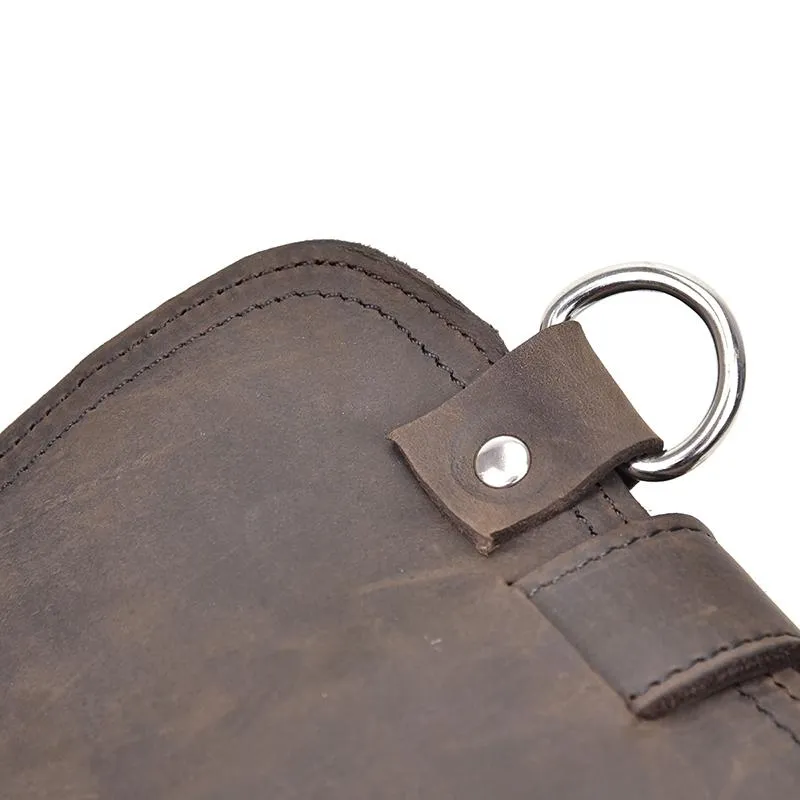 The Gustav Messenger Bag | Large Capacity Vintage Leather Messenger Bag - Image 8