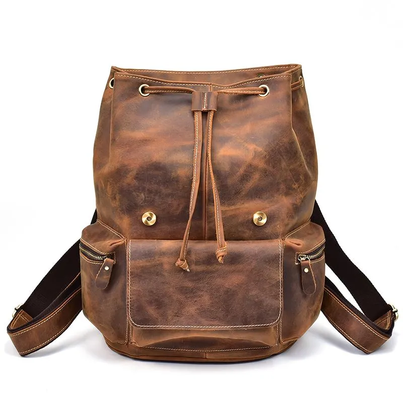 The Hagen Backpack | Vintage Leather Backpack - Image 16
