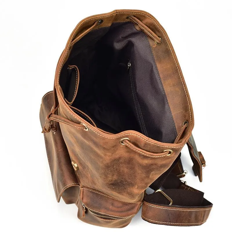 The Hagen Backpack | Vintage Leather Backpack - Image 17