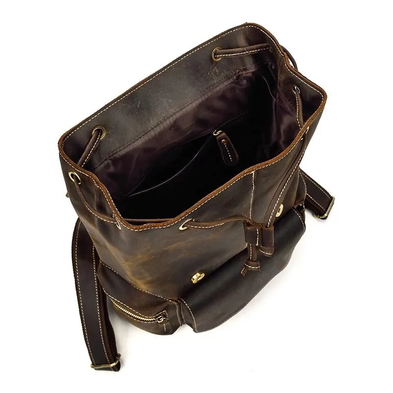 The Hagen Backpack | Vintage Leather Backpack - Image 24