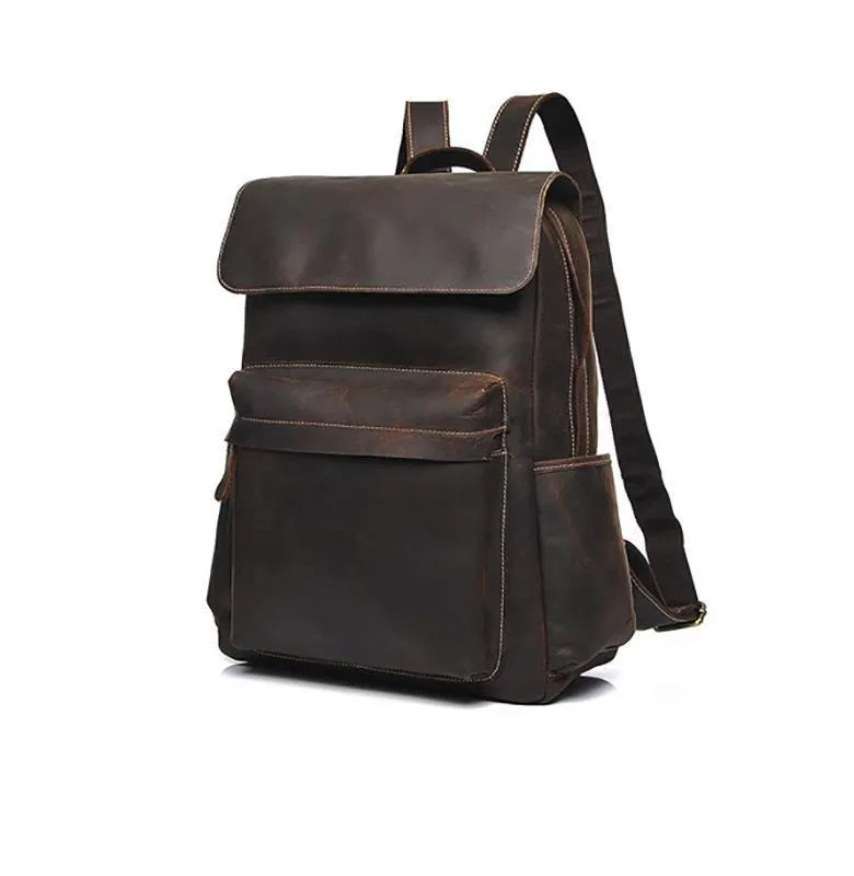 The Helka Backpack | Genuine Vintage Leather Backpack - Image 10