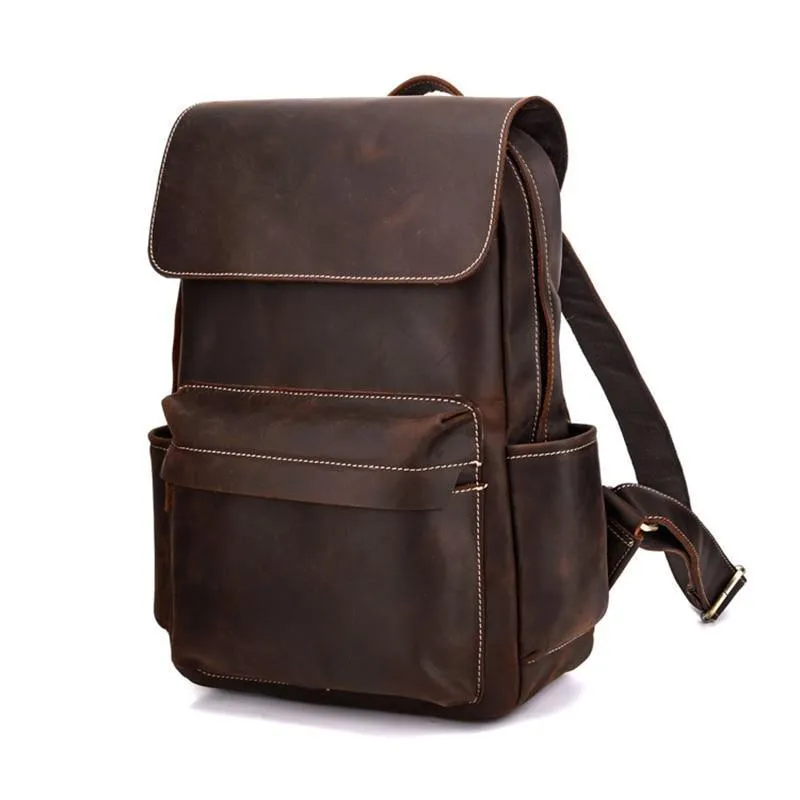 The Helka Backpack | Genuine Vintage Leather Backpack - Image 3