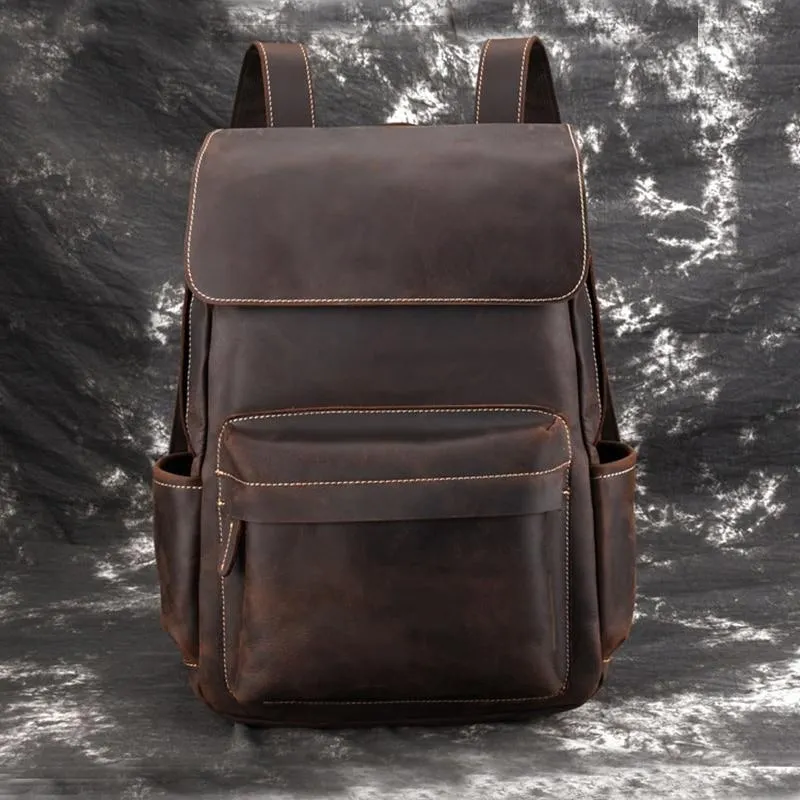 The Helka Backpack | Genuine Vintage Leather Backpack - Image 7
