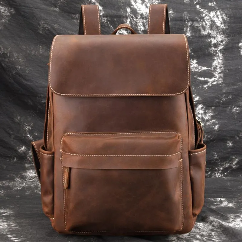 The Helka Backpack | Genuine Vintage Leather Backpack - Image 9