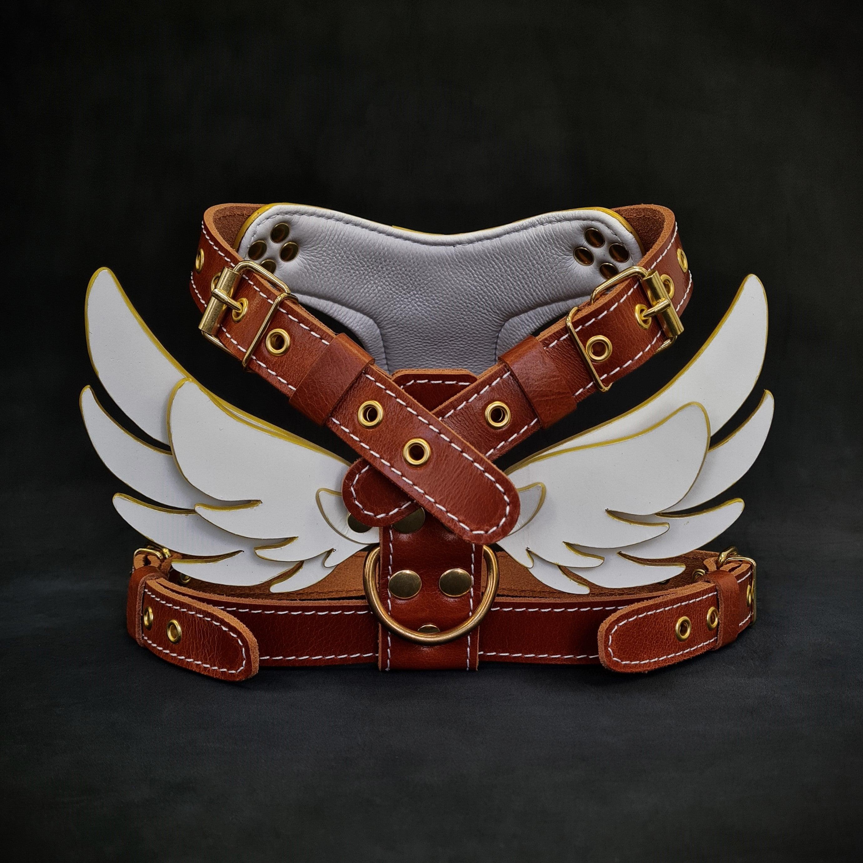 The "Hermes" Leather Dog Harness for Large and Giant Breeds - Image 3