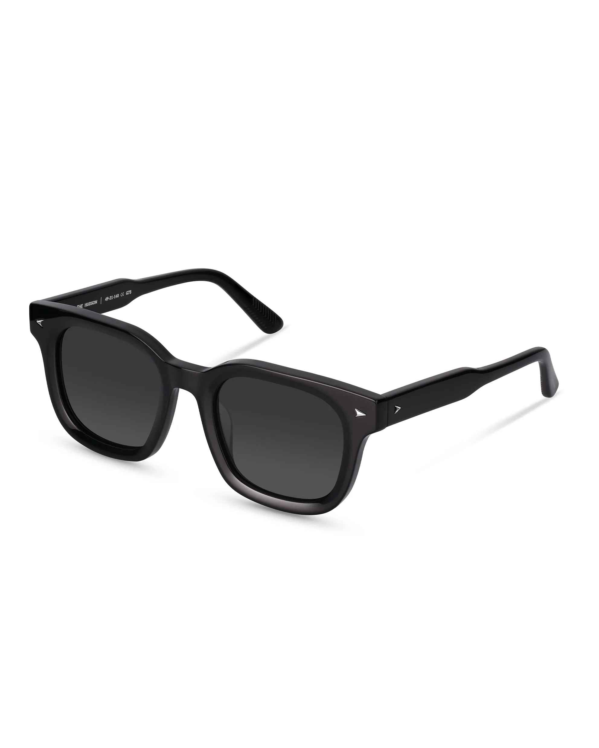 The Hudson Sunglasses - Jet Black - Image 3