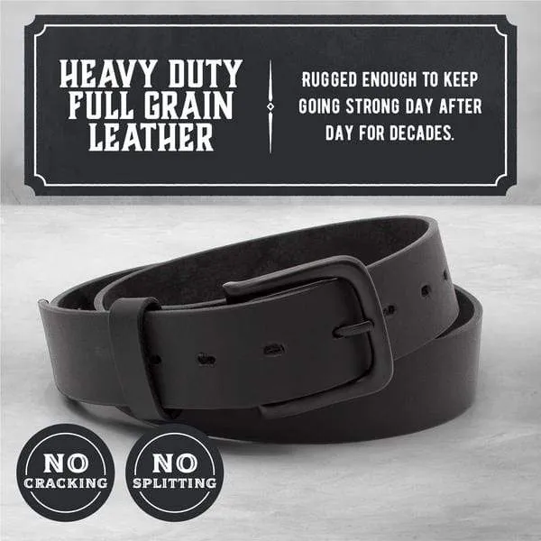 The Huntsman Belt – Durable Full Grain Leather Everyday Belt - Image 3