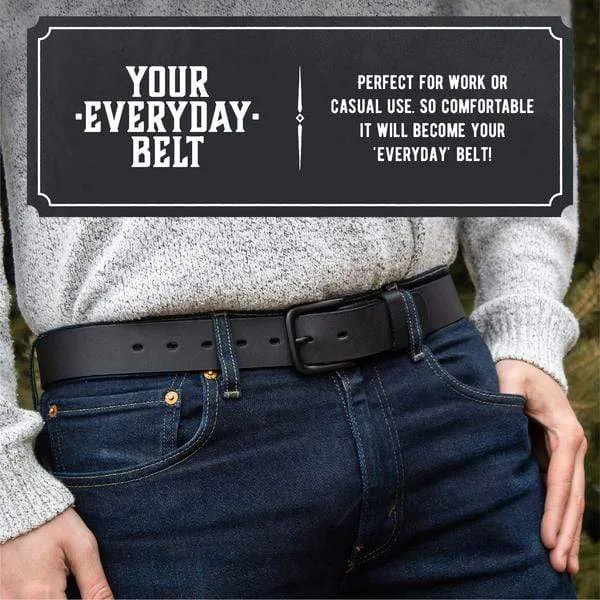 The Huntsman Belt – Durable Full Grain Leather Everyday Belt - Image 4