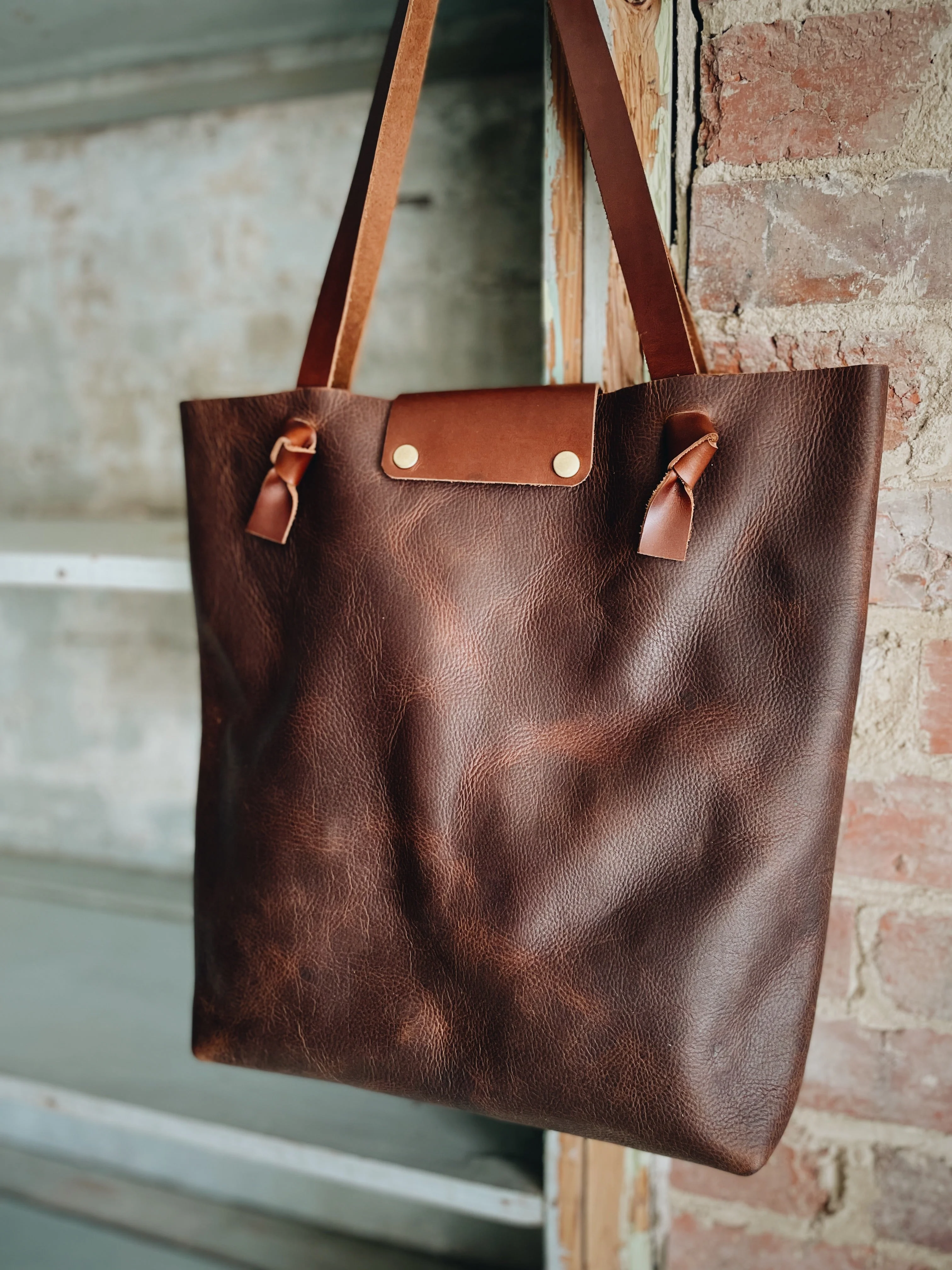 The Knotty Brown Tote Bag - Image 2