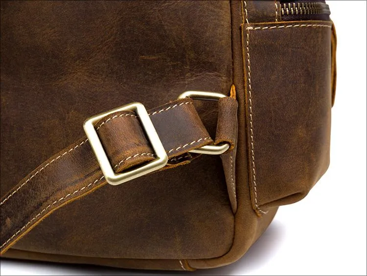 The Langley Backpack | Genuine Vintage Leather Backpack - Image 12