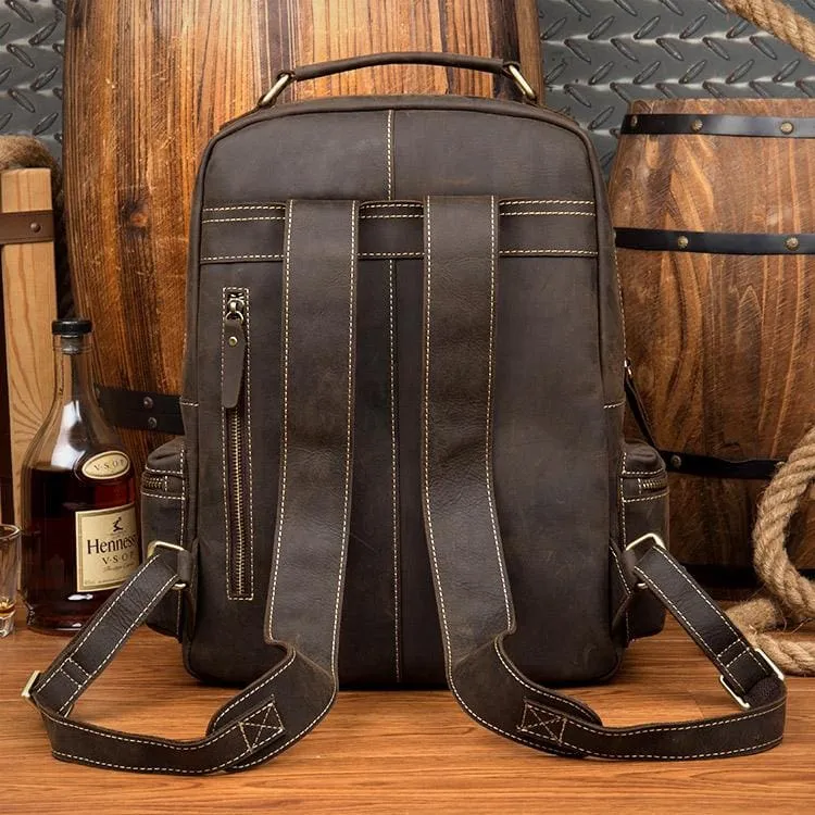 The Langley Backpack | Genuine Vintage Leather Backpack - Image 16