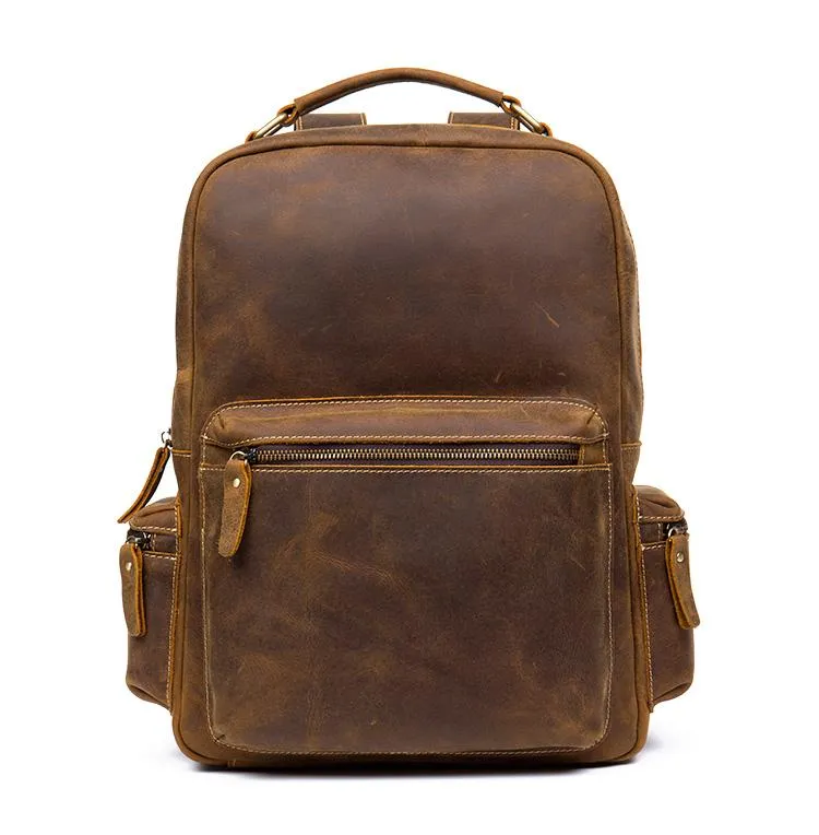 The Langley Backpack | Genuine Vintage Leather Backpack - Image 19