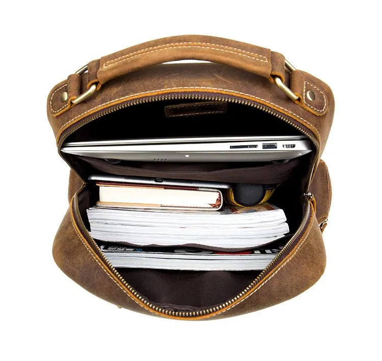 The Langley Backpack | Genuine Vintage Leather Backpack - Image 3