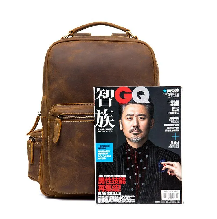 The Langley Backpack | Genuine Vintage Leather Backpack - Image 5