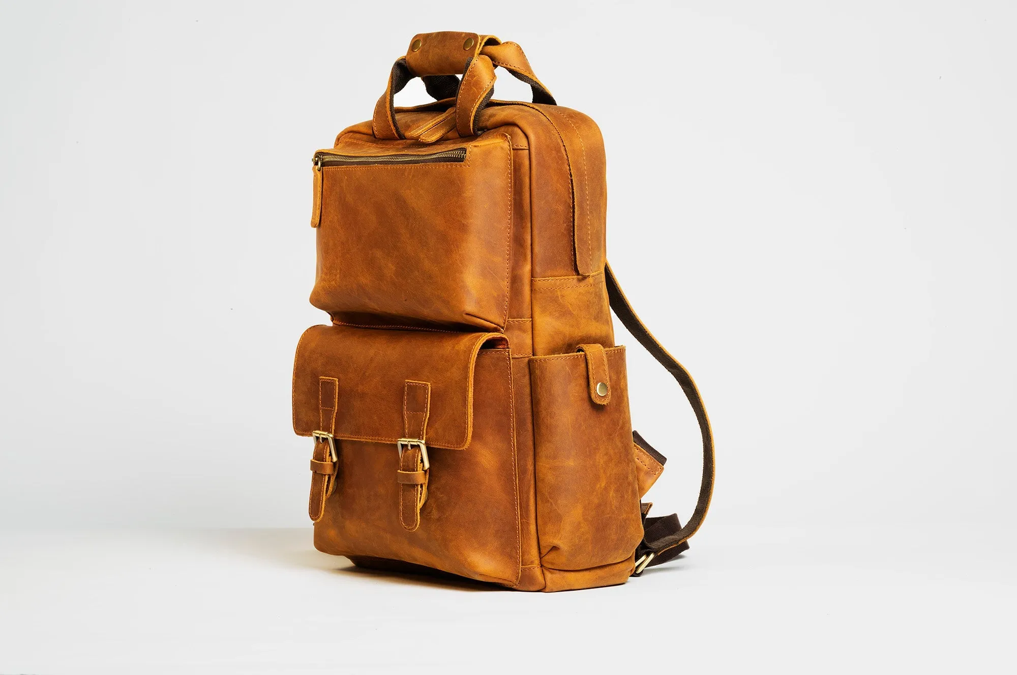 The MANN Bag | Large Capacity Leather Camera Backpack - Image 7